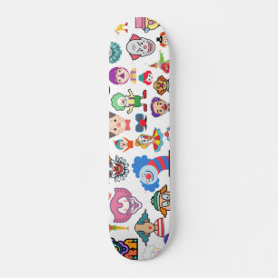 Designer Skateboard Deck Clown Clowncore Weirdcore
