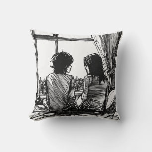 Designer Throw Pillow 16x16 Inch