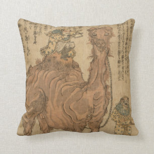 Designer Throw Pillow - Man on Camel