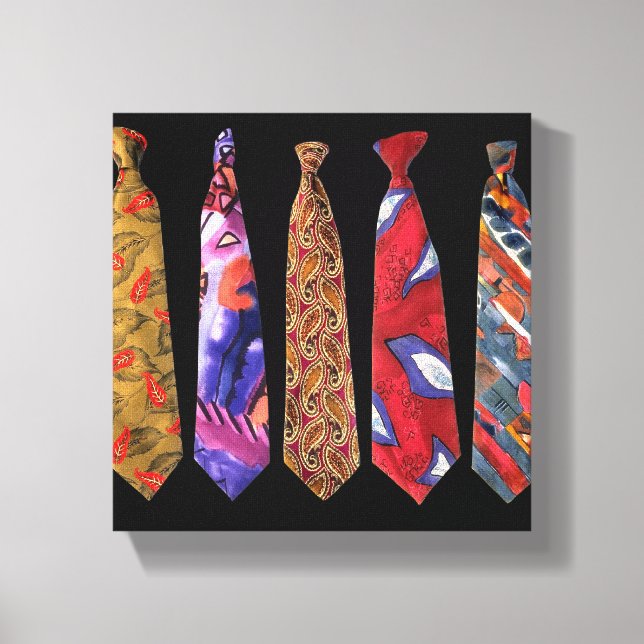 Designer Tie Collection on Canvas (Front)