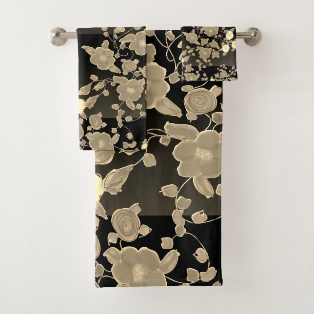 Designer Towel Gift Set in Taupes (Insitu)