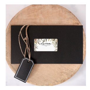 Designer Watercolor Flowers Return Address Labels