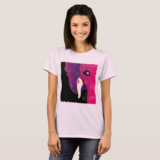Designers ladies Tshirt with Boho Elephant