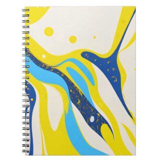 Designer's Notebook - Abstract Yellow & Blue Art