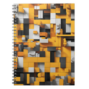 Designer's Notebook with Bold Yellow and Black