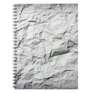 Designer's Notebook with Textured Crumpled Paper 