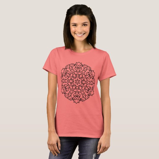 Designers tshirt : losos with Mandala art