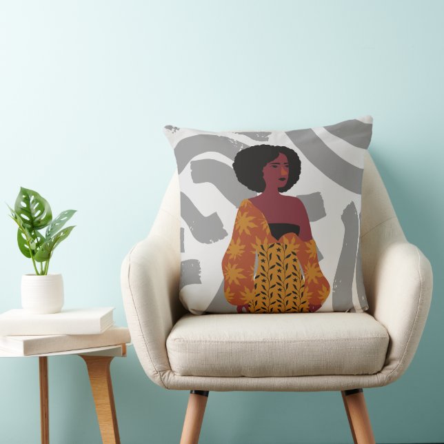 Designing Women II Throw Pillow (Chair)