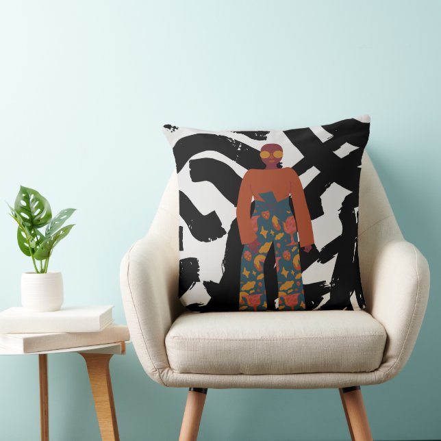 Designing Women III Throw Pillow (Chair)