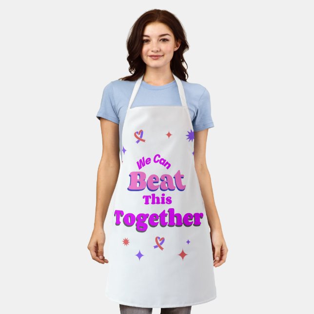 designs concerning defeating breast cancer apron (Worn)
