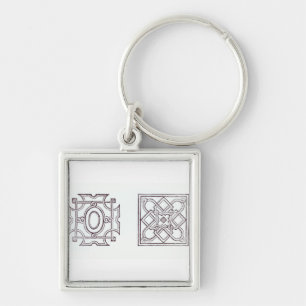 Designs for a knot garden, from 'The Country House Keychain
