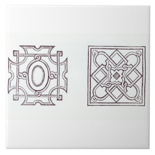 Designs for a knot garden, from 'The Country House Tile (Front)