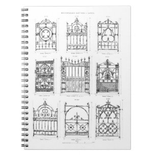 Designs for cast-iron gates, from 'Macfarlane's Ca Notebook