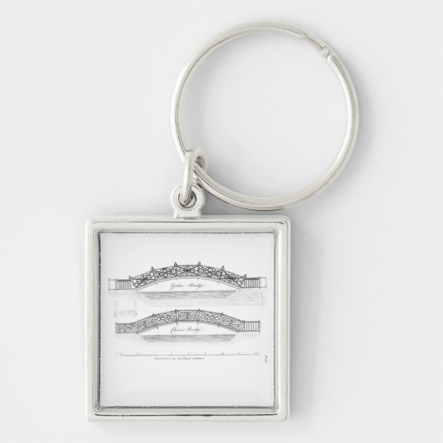 Designs for garden bridges, published 1773 (engrav keychain (Front)