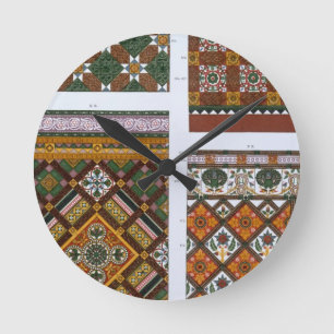 Designs for Majolica and Enamelled Tiles for Maw & Round Clock