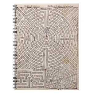 Designs for mazes, from 'The Dutch Gardener' by Jo Notebook