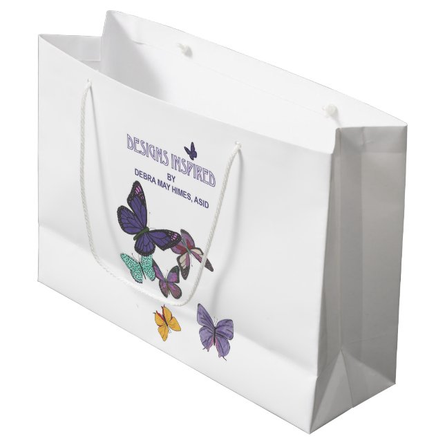 DESIGNS INSPIRED LARGE GIFT BAG (Front Angled)