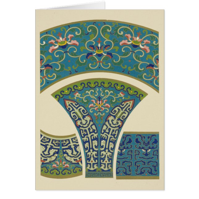 Designs orientaux bleus avec facettes souriantes (Devant)