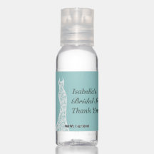 Désinfectant pour mains de fiançailles turquoise j