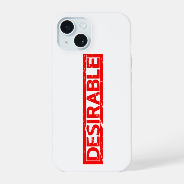 Desirable Stamp iPhone 15 Case (Back)