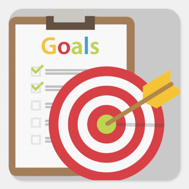 Desired Results Poster Square Sticker (Front)