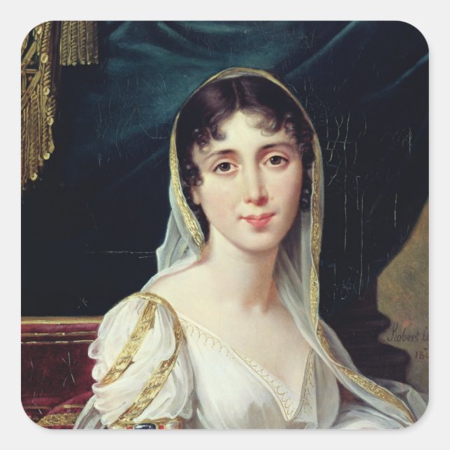Desiree Clary  Queen of Sweden, 1807 Square Sticker (Front)