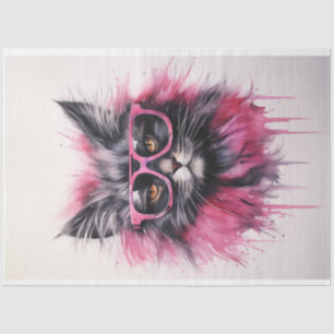 Desiree Purple Cat  Tissue Paper