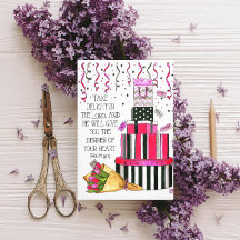 Desires of Your Heart Personalized Birthday Card