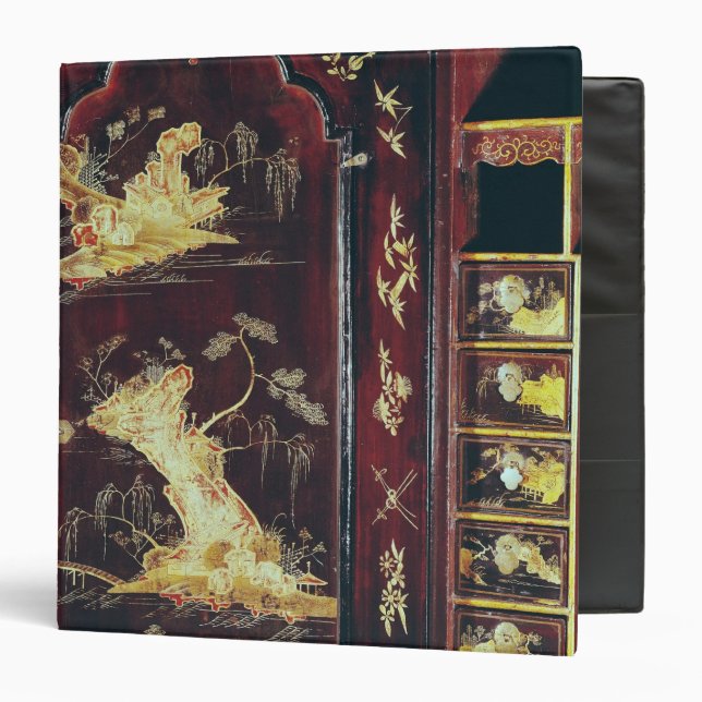 Desk decorated with Chinese lacquer Binder (Front/Inside)