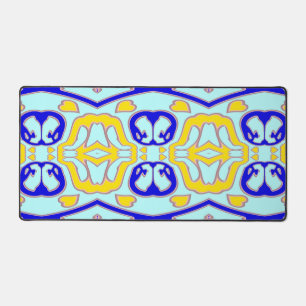 Desk Mat, A vintage multicolor classic design  Des Desk Mat