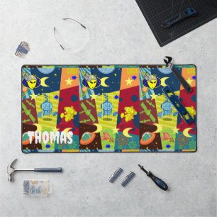 Desk Mat Aliens Space