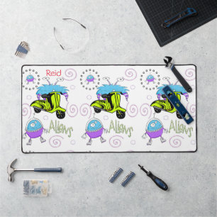 Desk Mat Aliens Space