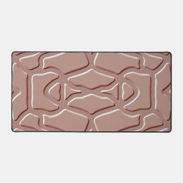 Desk Mat, An elegant brown colour classic design   Mat (Front)