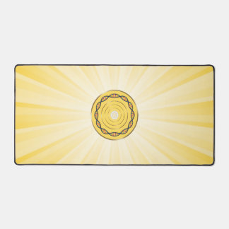 Desk mat art for manifesting money and wealth