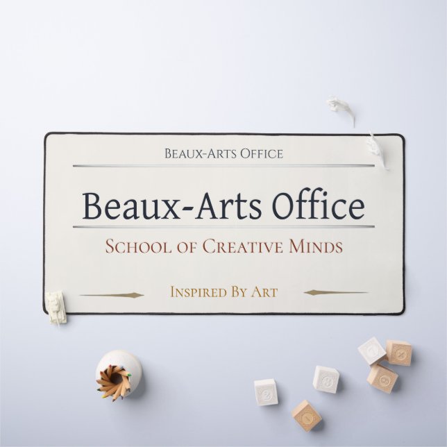 Desk Mat Beaux Arts Office School Mouse Pad (Kids Table)