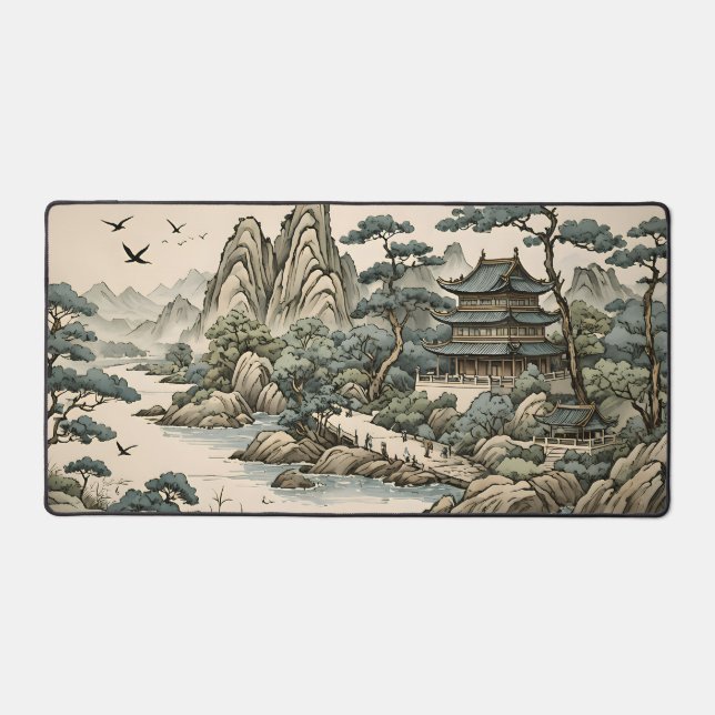 Desk Mat - Chinese Painting (Front)