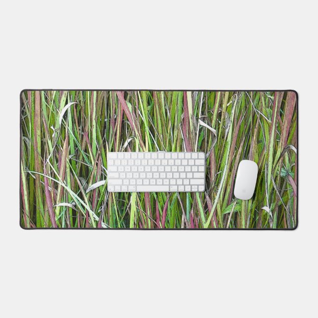 Desk Mat/ Colourful Grasses Desk Mat (Keyboard & Mouse)