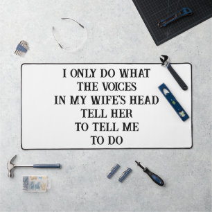 Desk Mat Husband Wife's Joke