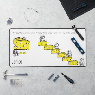 Desk Mat Mouse Mice Cheese