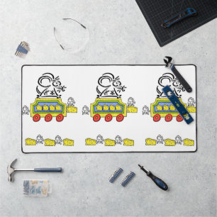 Desk Mat Mouse Mice Cheese