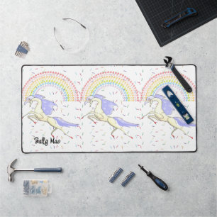 Desk Mat Rainbow Unicorn