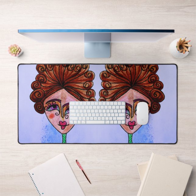 Desk mat (Whimsical Woman) (Office 1)