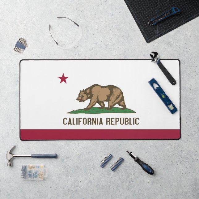 Desk Mat with flag of California, USA (Workstation)
