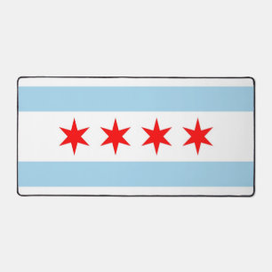 Desk Mat with flag of Chicago, USA