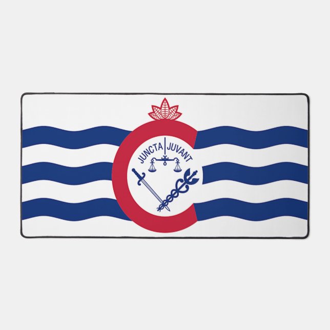 Desk Mat with flag of Cincinnati, USA (Front)
