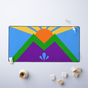Desk Mat with flag of Manitou Springs, USA
