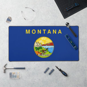 Desk Mat with flag of Montana, USA
