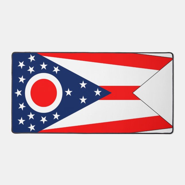 Desk Mat with flag of Ohio State, USA (Front)