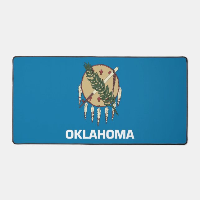 Desk Mat with flag of Oklahoma, USA (Recto)