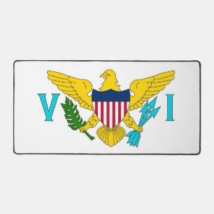 Desk Mat with flag of Virgin Islands, USA